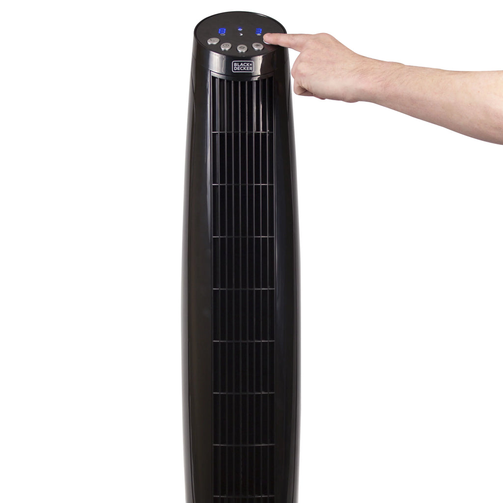 Oscillating Tower Fan with LED Display & Remote I562847