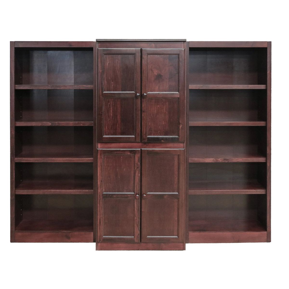 3-Piece Wall and Storage System, 15 Shelves Oak Finish X1791