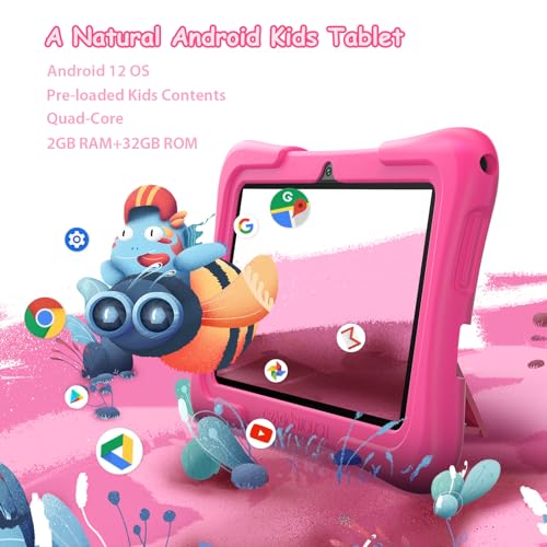 10 inch Android Tablet with 32GB Storage – Pink O98012