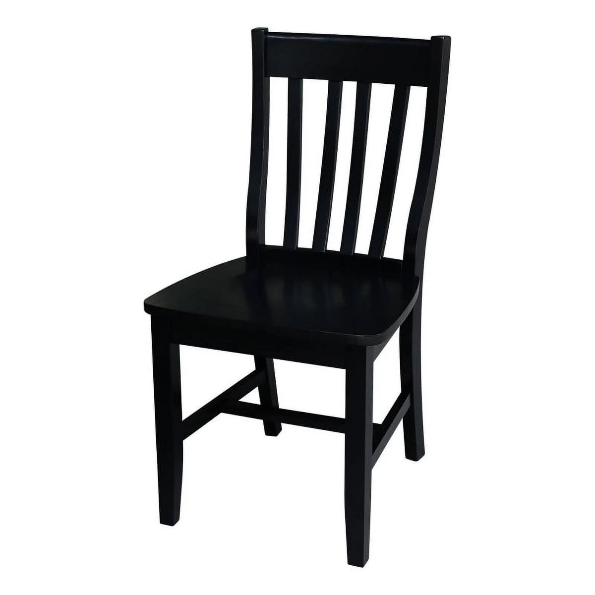 Black Wood Dining Chair Set of Two X345881