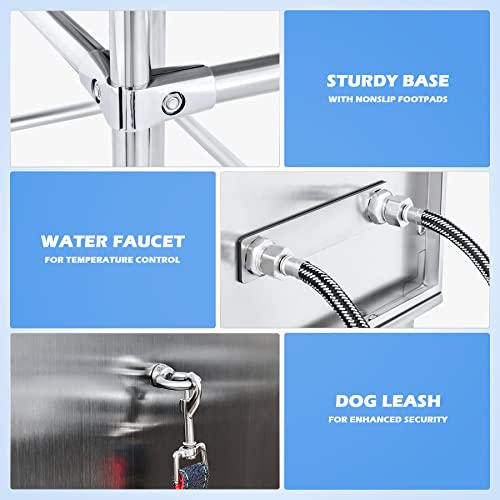 34 Inch Stainless Steel Dog Washing Station E5451