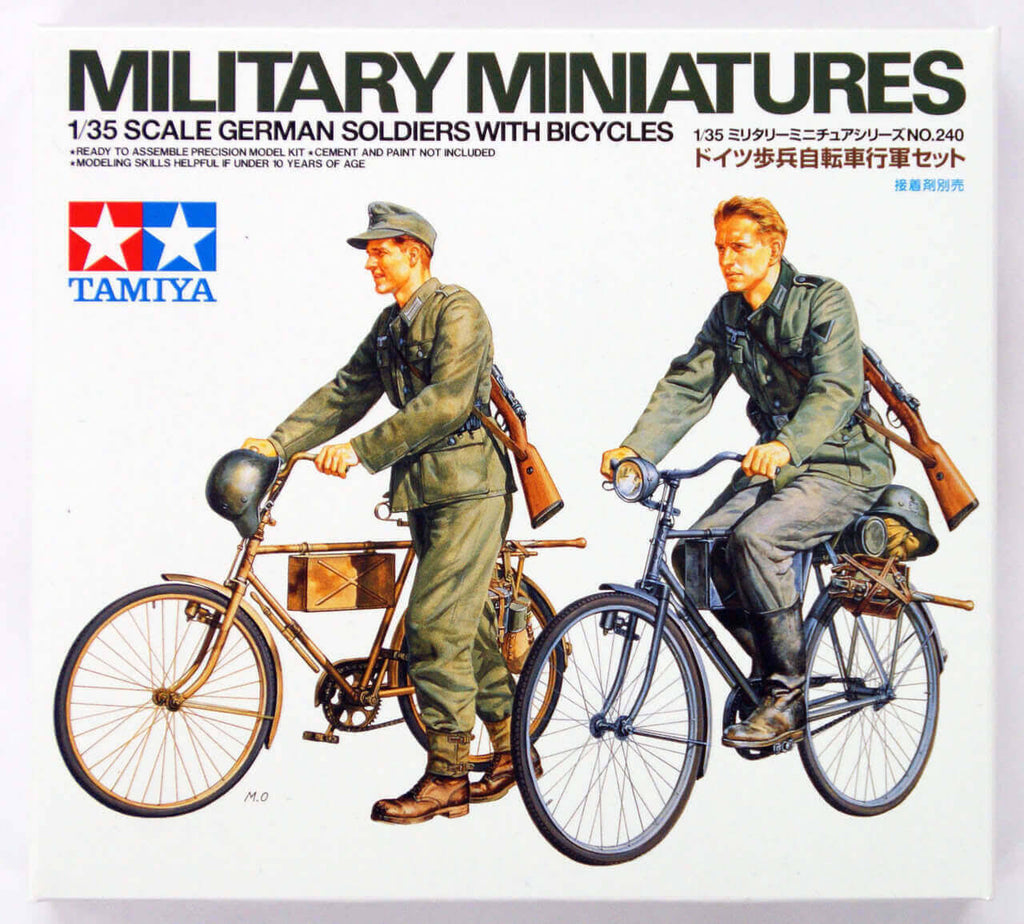 German Soldiers with Bicycles 1/35 scale kit X518