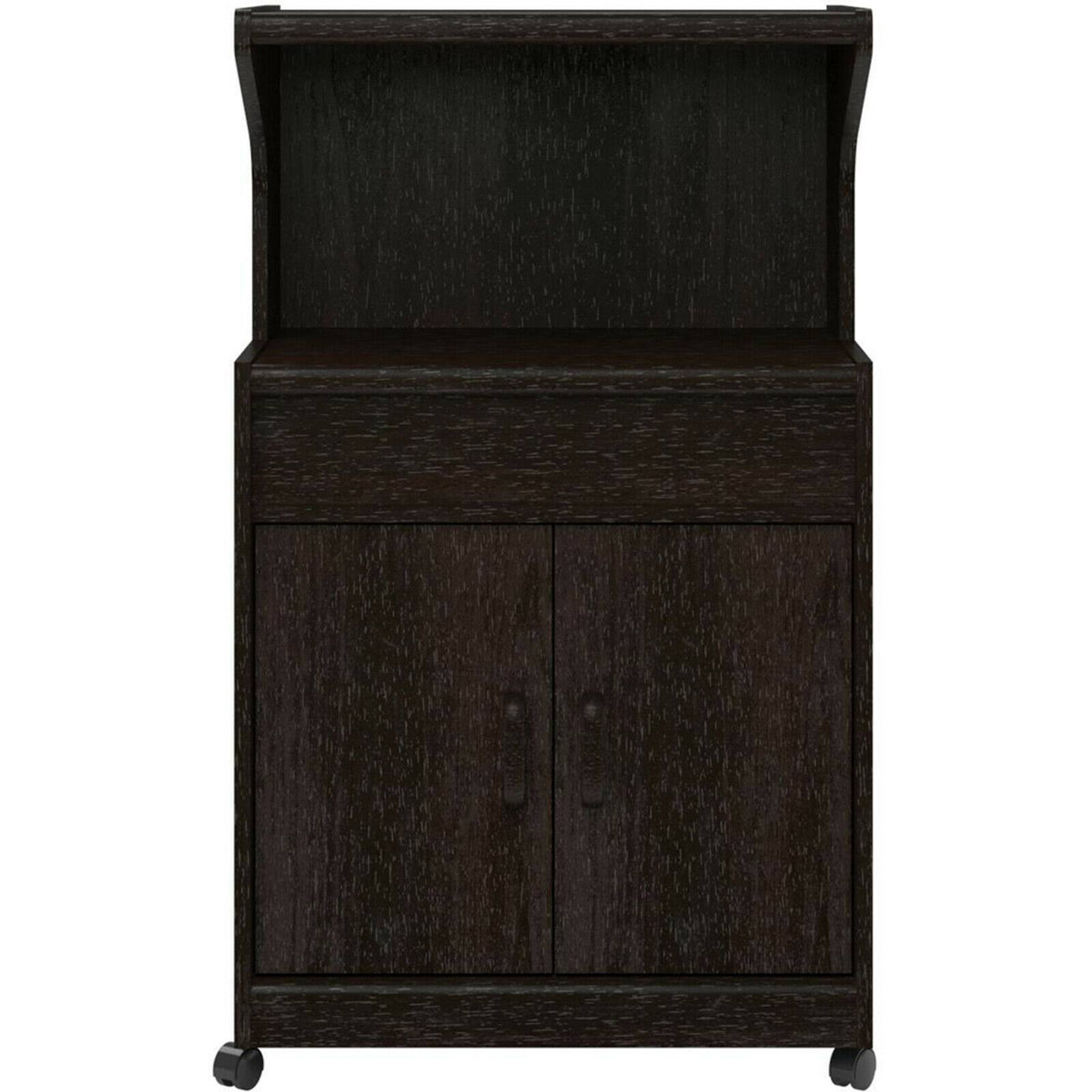 Microwave Cart with Shelf Espresso O73910