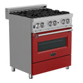 30 in. Dual Fuel Range with Red Matte Door M8683
