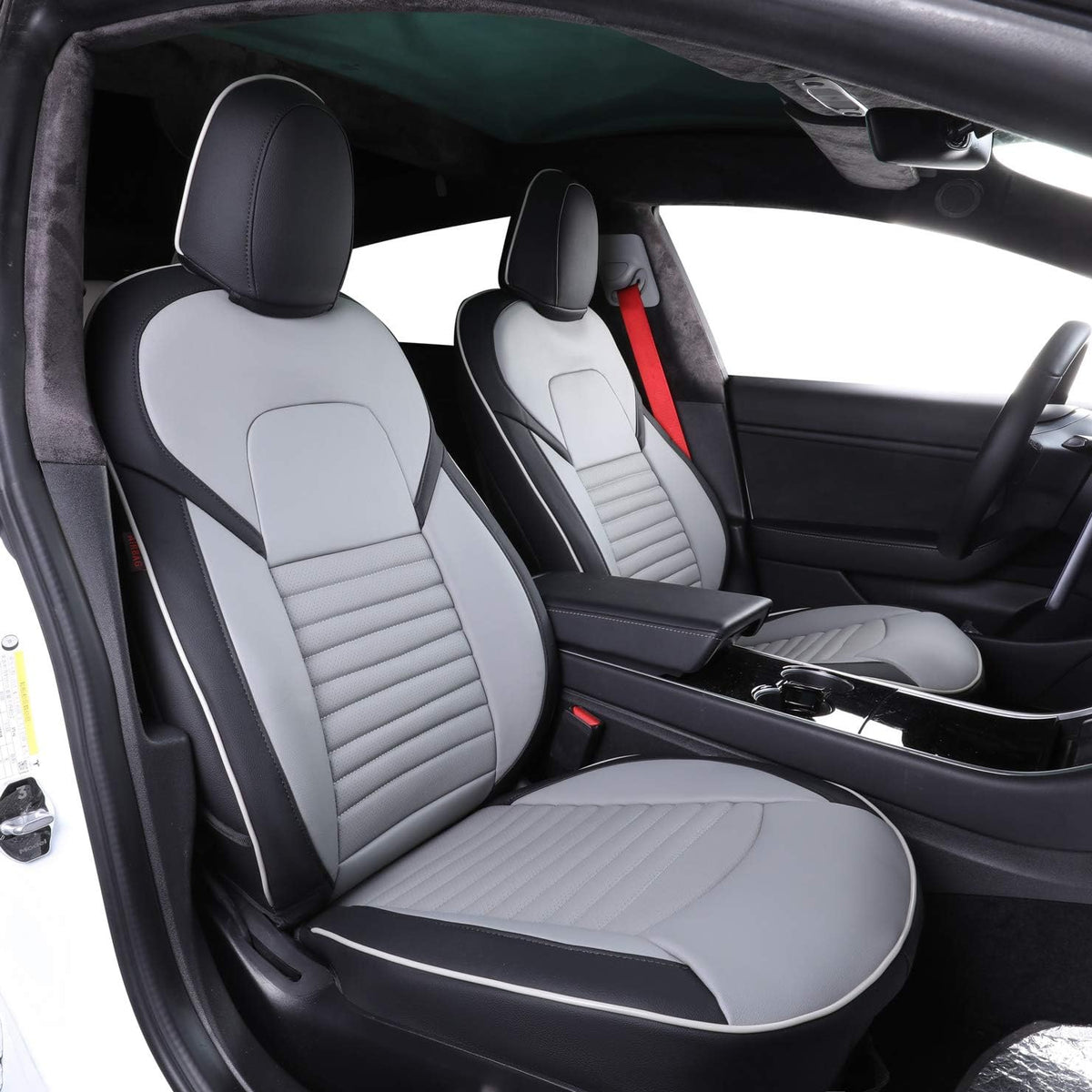 Custom Fit Neoprene Car Seat Covers Black U32665