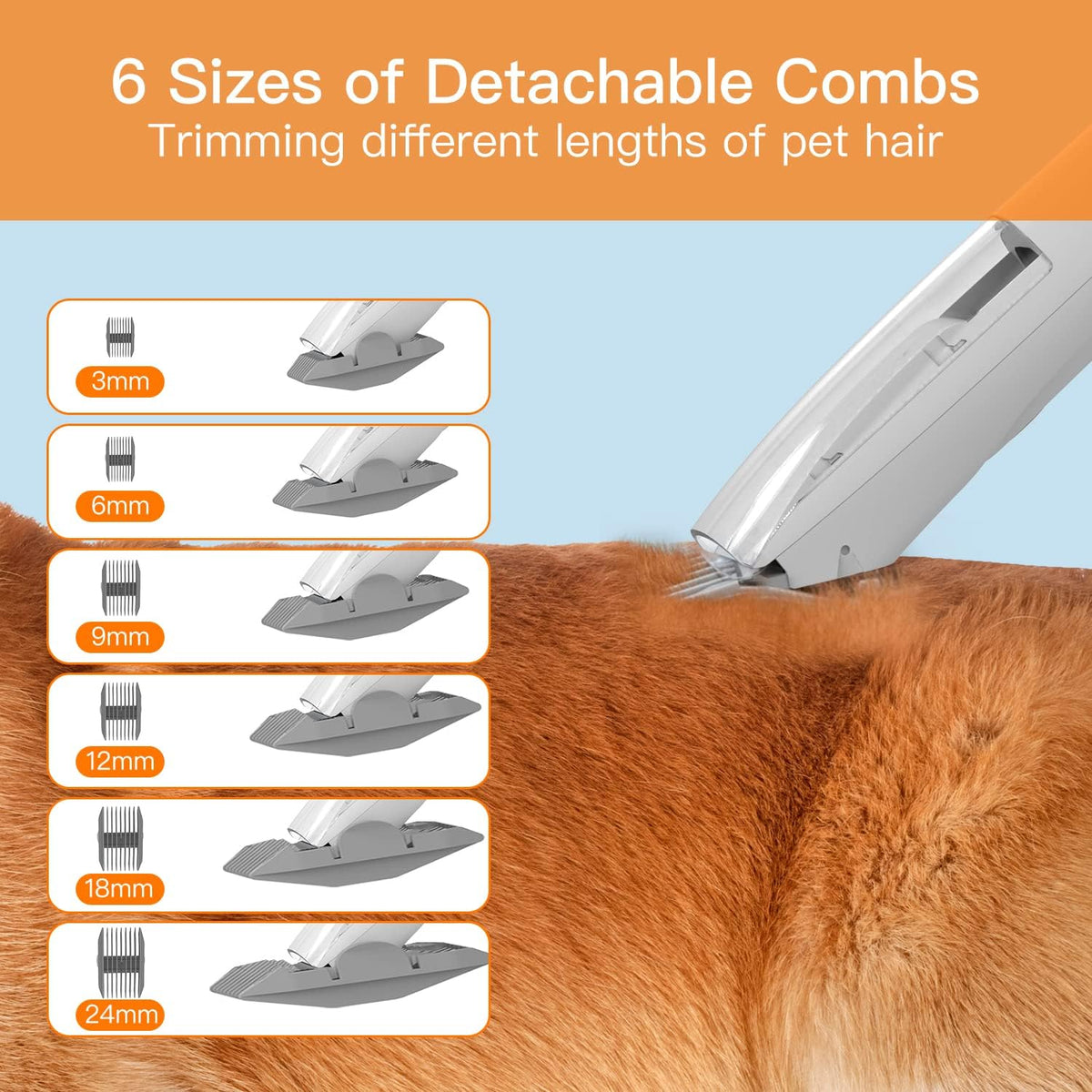 Dog Grooming Vacuum with 5 Pet Grooming Tools O15215