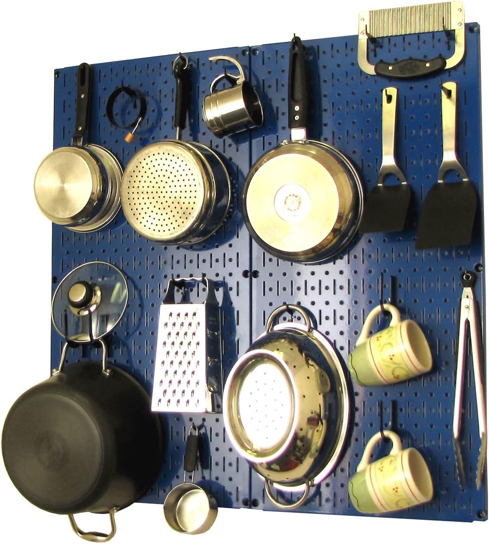 White Pegboard Storage and Organization Kit with Accessories Pack of 2 D43461