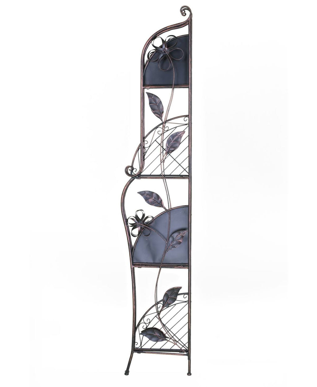 Copper 4 Shelf Corner Bakers Rack Y4406