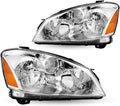 Chrome Headlight Assembly Set for 2005 / 2006 Nissan Altima 4 - Door Sedan L184