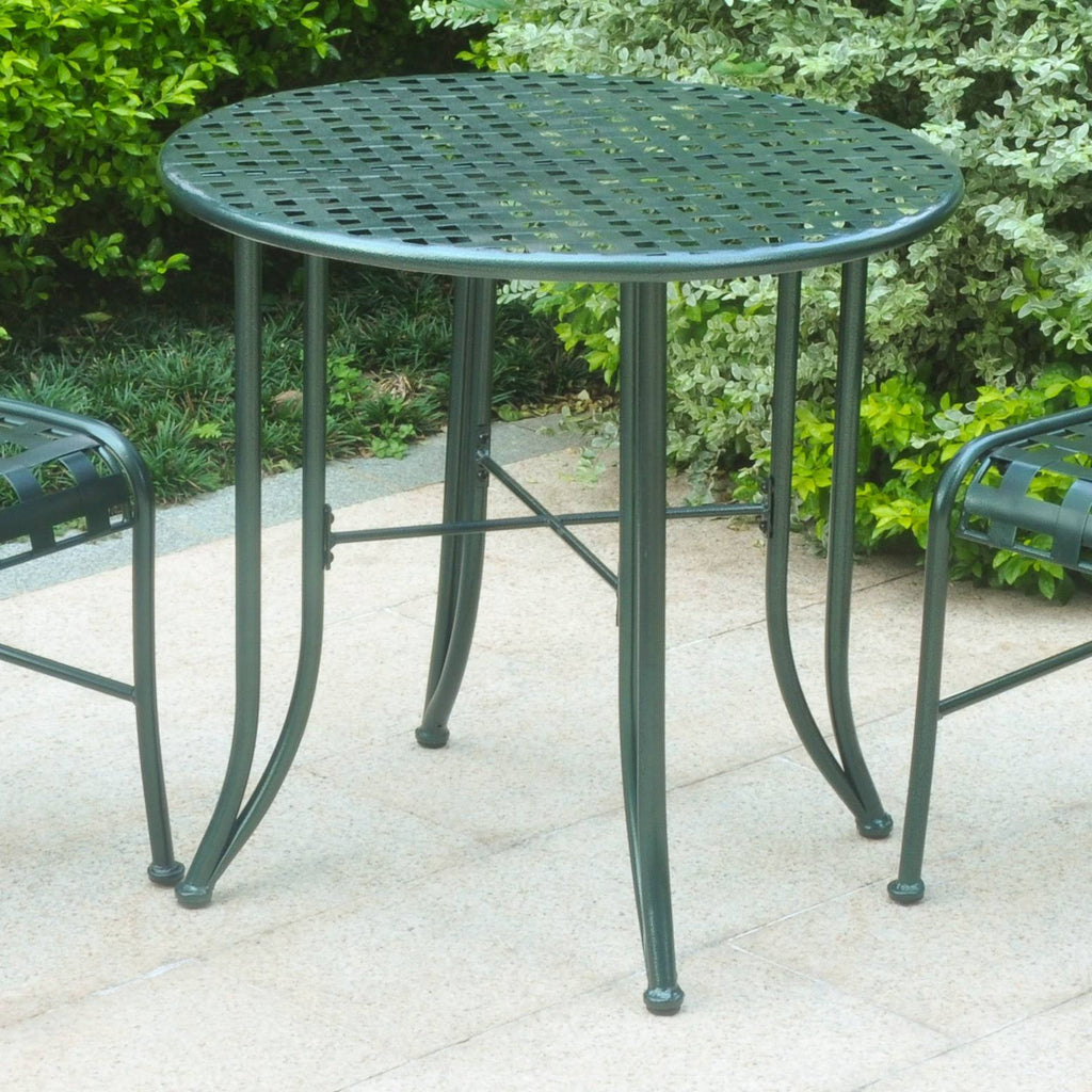 Rustic Brown Iron Patio Bistro Table N32735