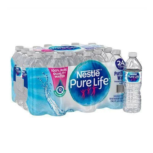 0.5 Liter Purified Water Bottles, 24/Carton P233933