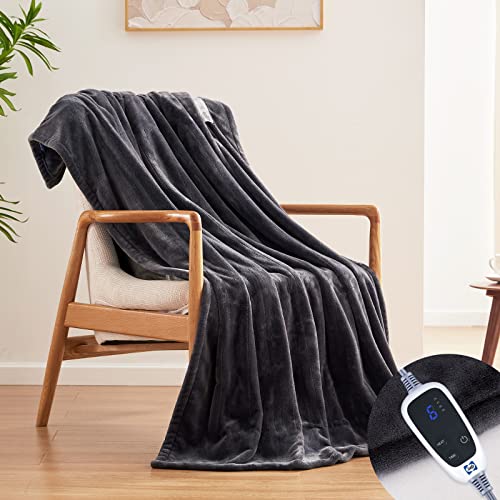 Beige Flannel Electric Blanket Full Size D976