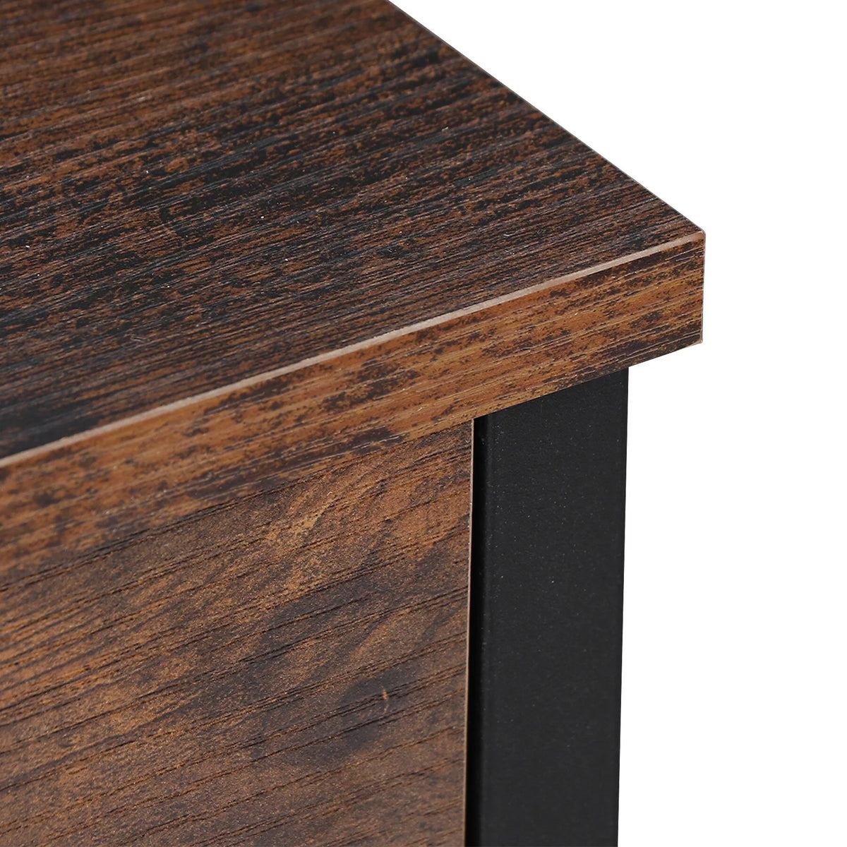 Brown Metal Frame End Table G438353