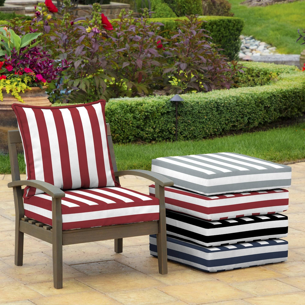 Cabana Stripe Outdoor Deep Seat Set O183849