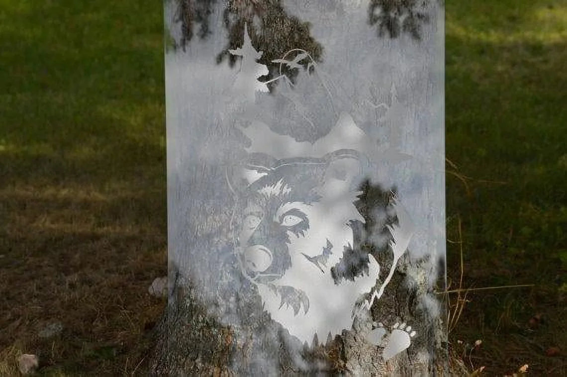 Etched Shower Mirror Z166