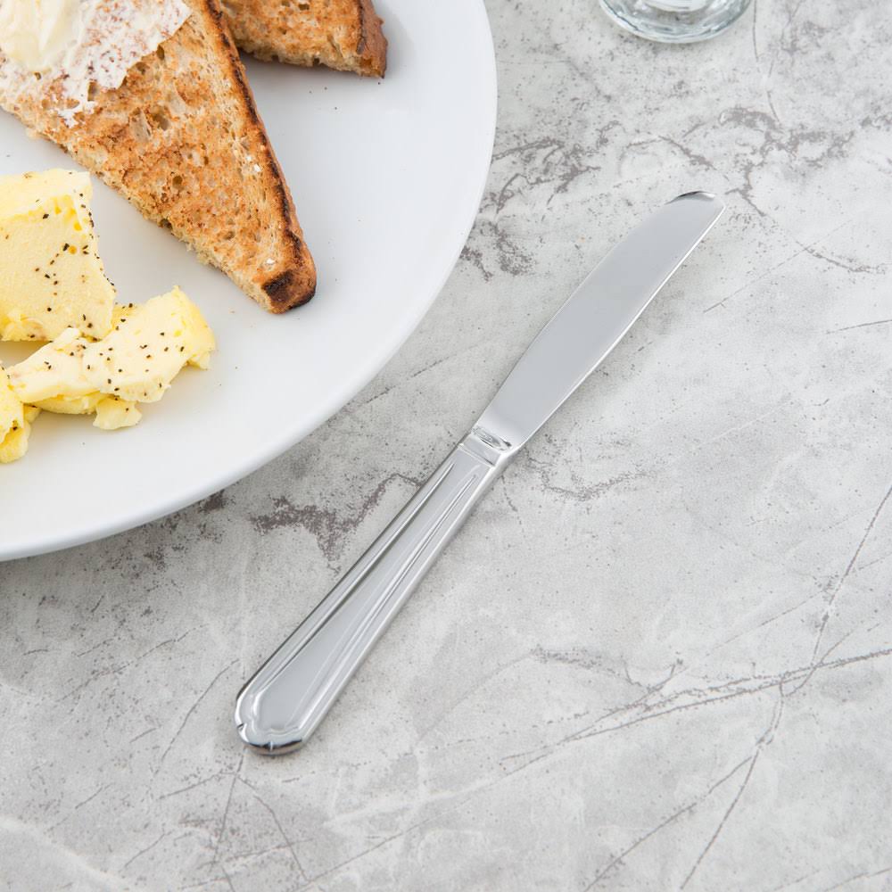 18/0 Stainless Steel Bread and Butter Knife - 36/Case A48701