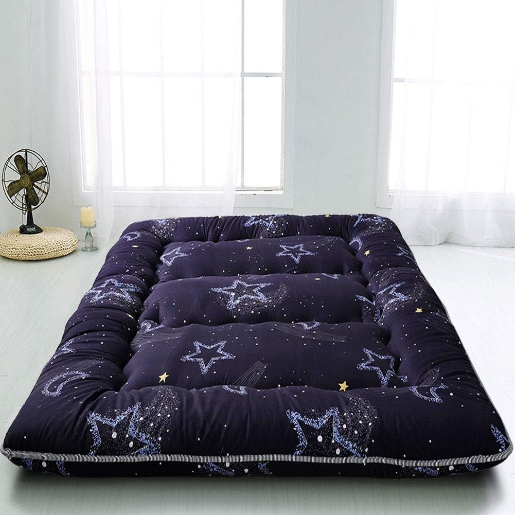 Black Moon and Star Twin Size Folding Futon Mattress K66771