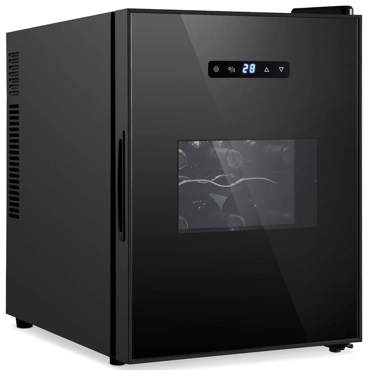 12 Bottle Black Wine Cooler S371