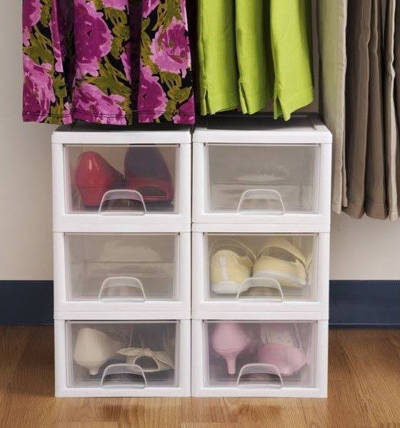 16 Qt. Stacking Drawer White Case of 6 O143
