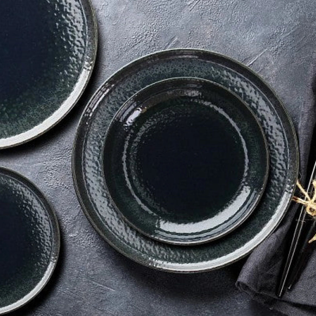 Blue Stoneware Dessert Plate Q848982