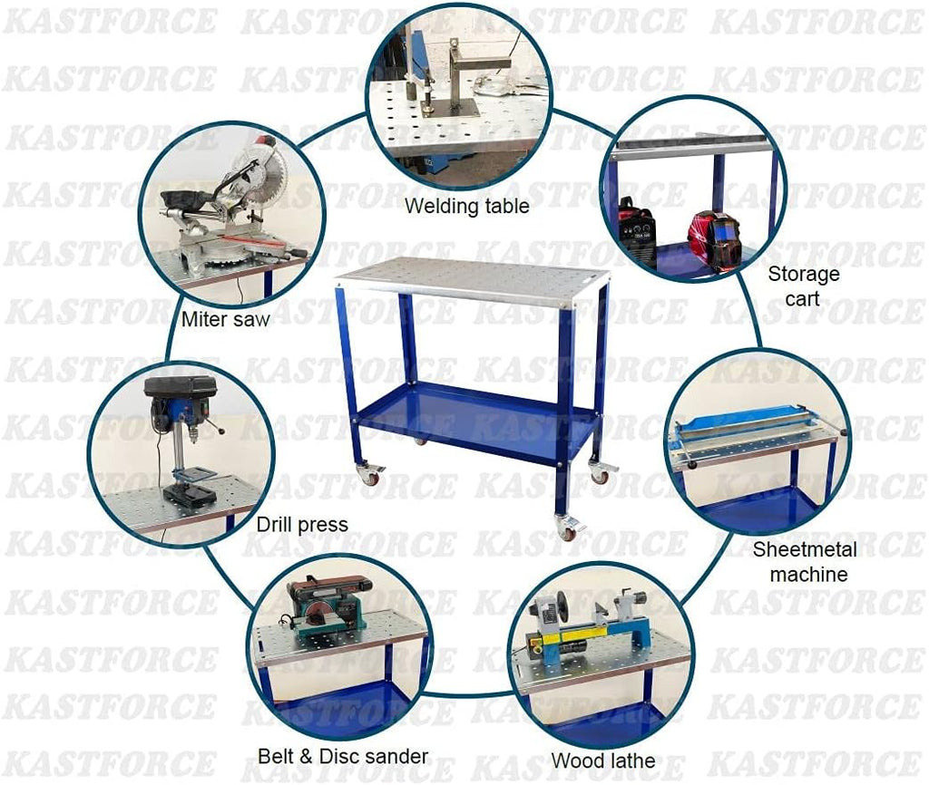 Portable Welding Table with 5/8 /16mm Holes T296996