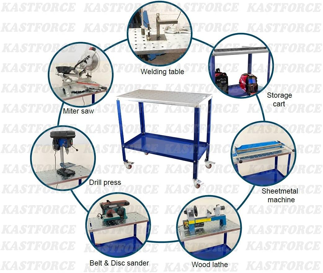 Portable Welding Table with 5/8 /16mm Holes T296996