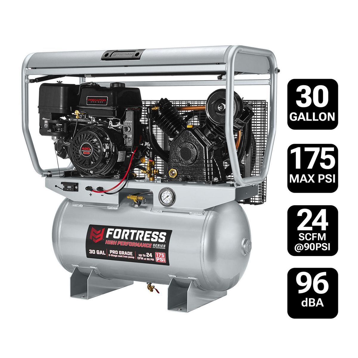 30 Gallon 175 PSI Gas Air Compressor X81383
