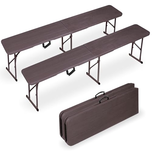 White 6FT Plastic Folding Bench G17054