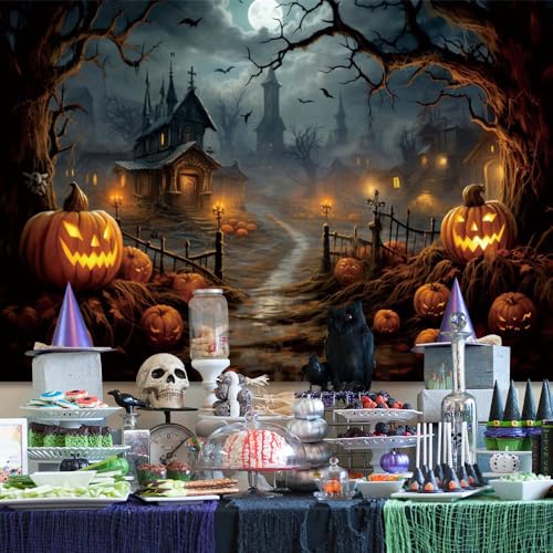 10x8ft Vinyl Halloween Backdrop E732517