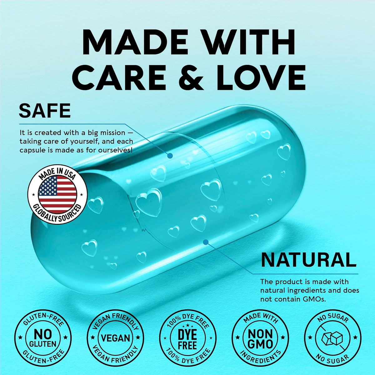 N Acetyl Cysteine 600 mg per Capsule, 1200 mg per Serving, 90 Capsules P68290