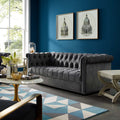 Gray Velvet Sofa S93971