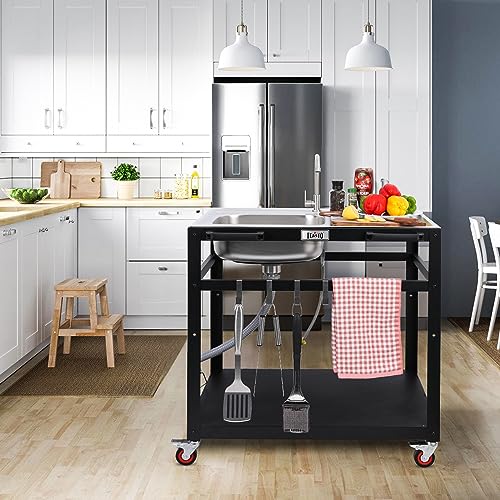 Outdoor Grill Cart with Sink R60341