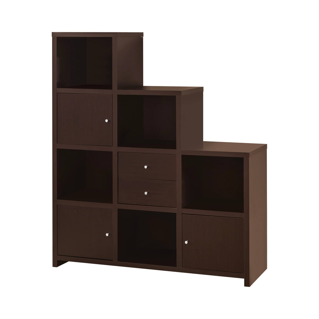 2-Drawer Bookcase Cappuccino X258236