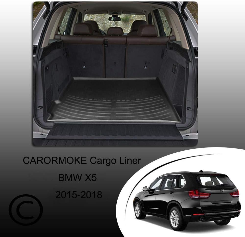 Black Cargo Liner Trunk Mat Tray Pack of 2 X22567