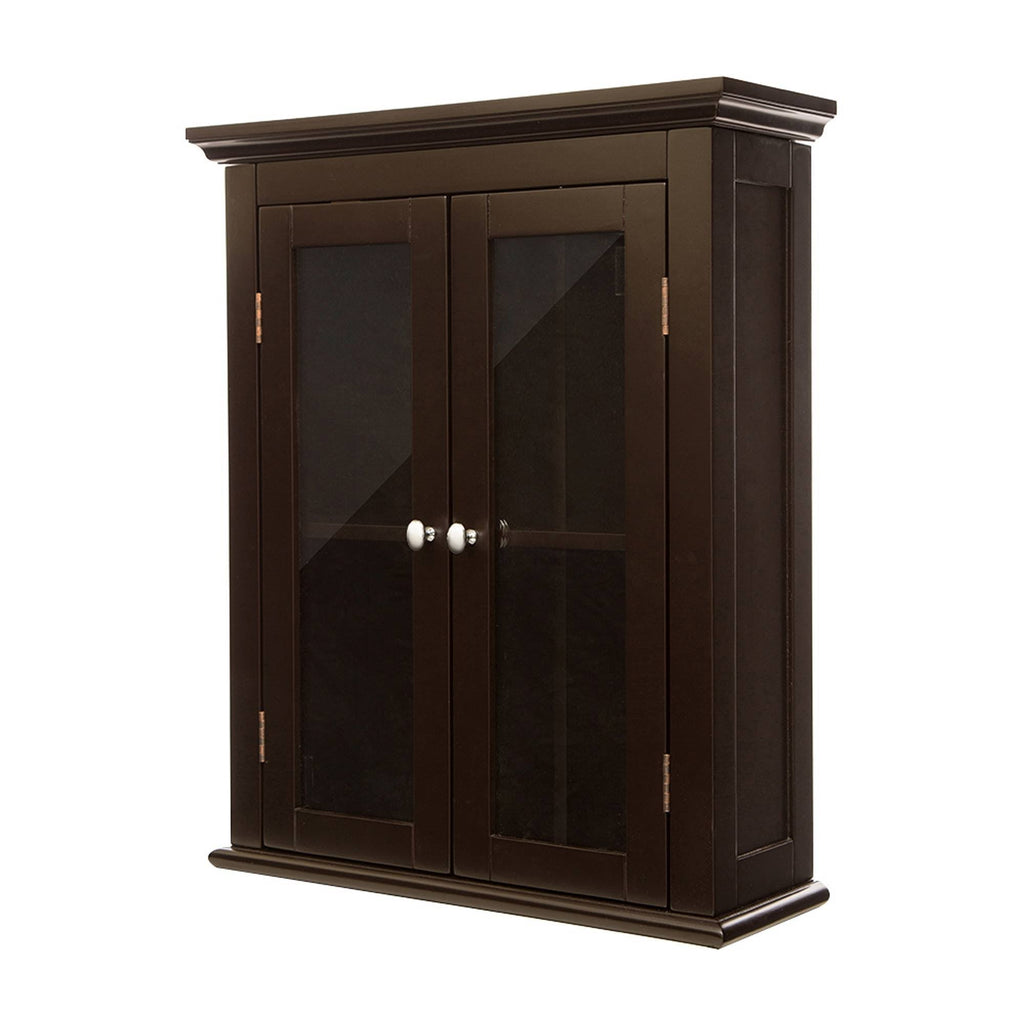 Wooden Wall Storage Cabinet with Double Doors N578