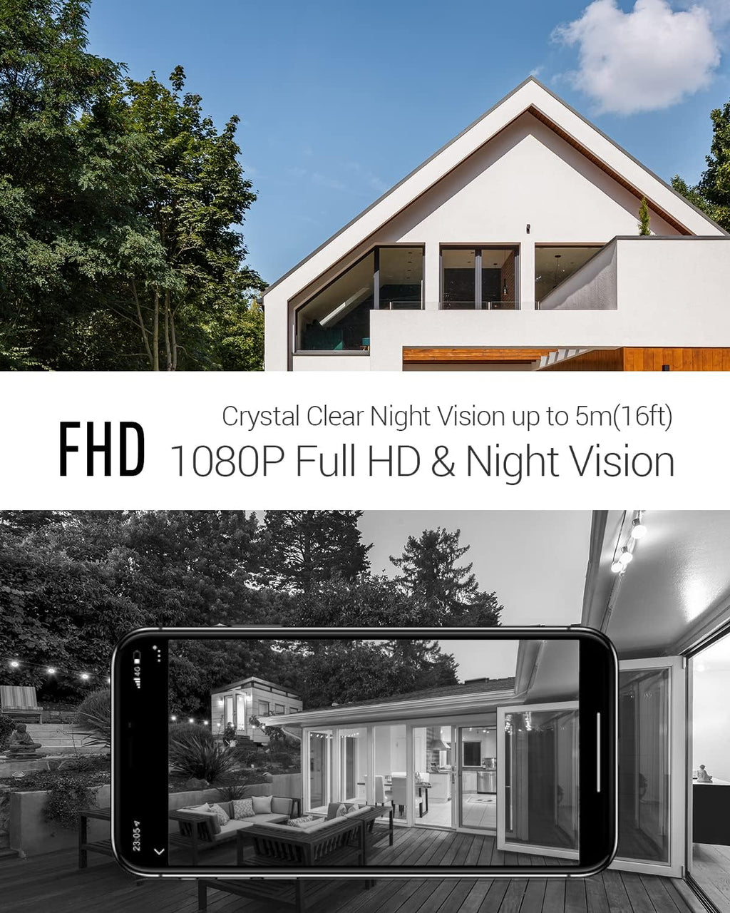1080P Wi-Fi Video Doorbell Camera with AI-Human Detection Y392350
