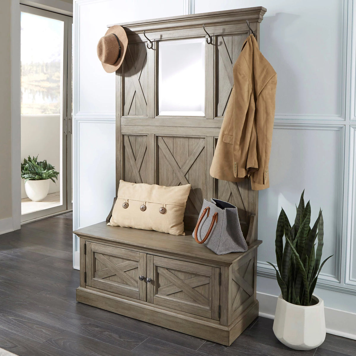 Gray Hall Tree R823