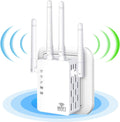 WiFi Extender Wireless Signal Repeater Booster 1200Mbps Dual Band 4 Antennas Pack of 2 W5482