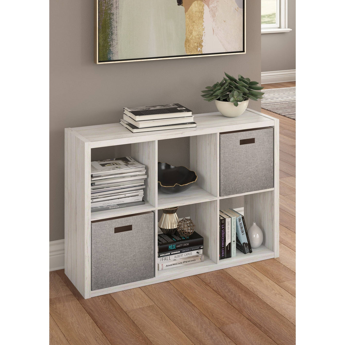 White Cube Bookcase W3445