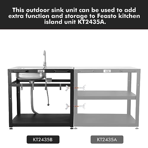 Outdoor Grill Cart with Sink R60341