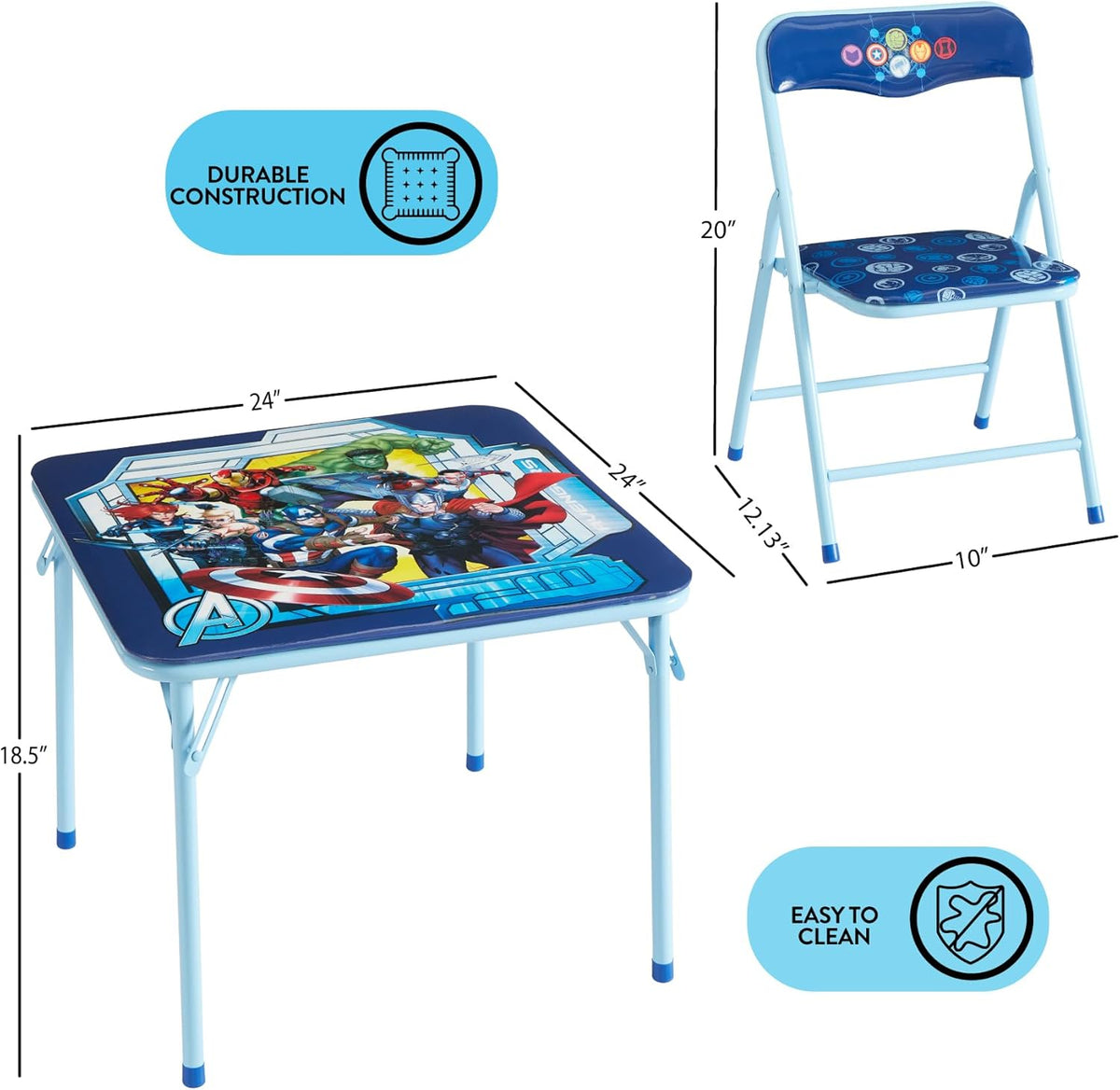 3 Piece Table and Chair Set O525349