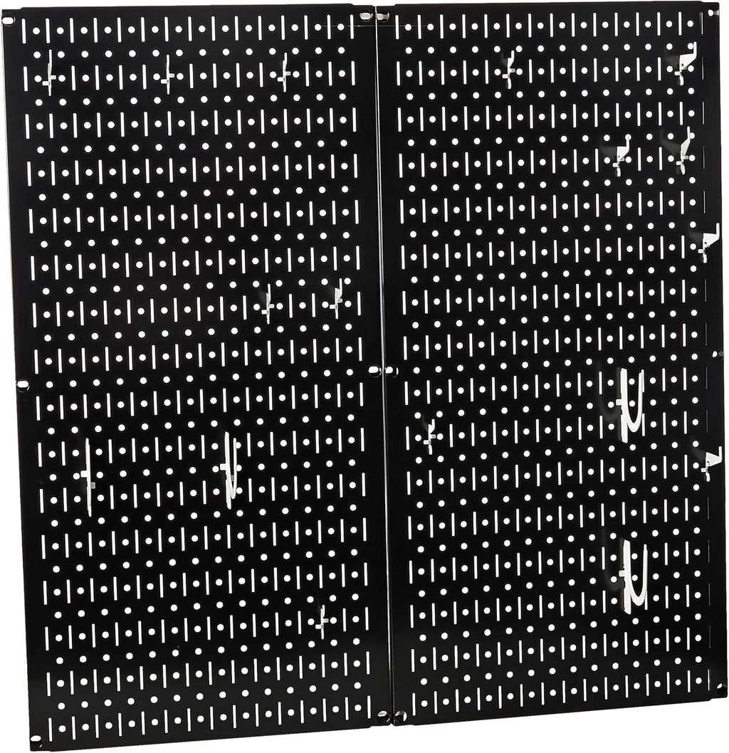 White Pegboard Storage and Organization Kit with Accessories Pack of 2 D43461