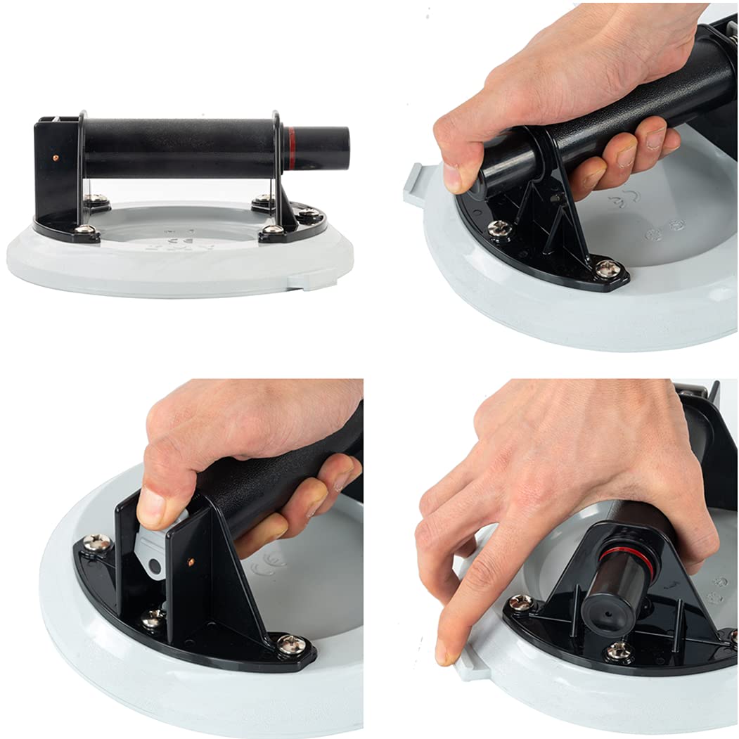 8 Glass Suction Cup with Handle and Pump O2829