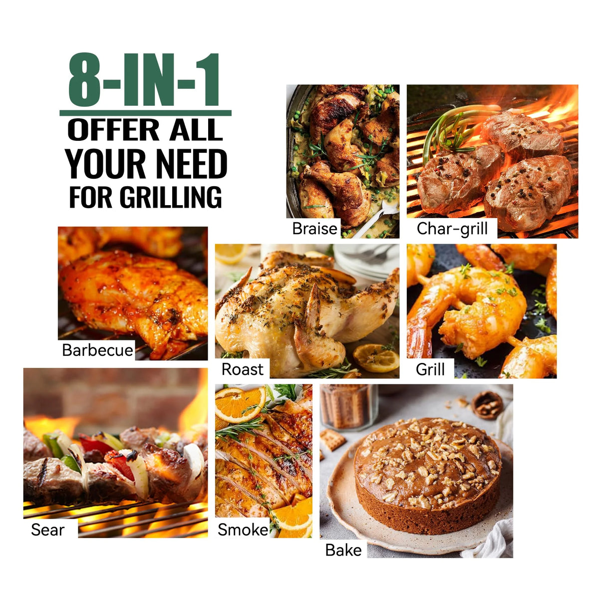 Wood Pellet Grill & Smoker with WiFi R380070