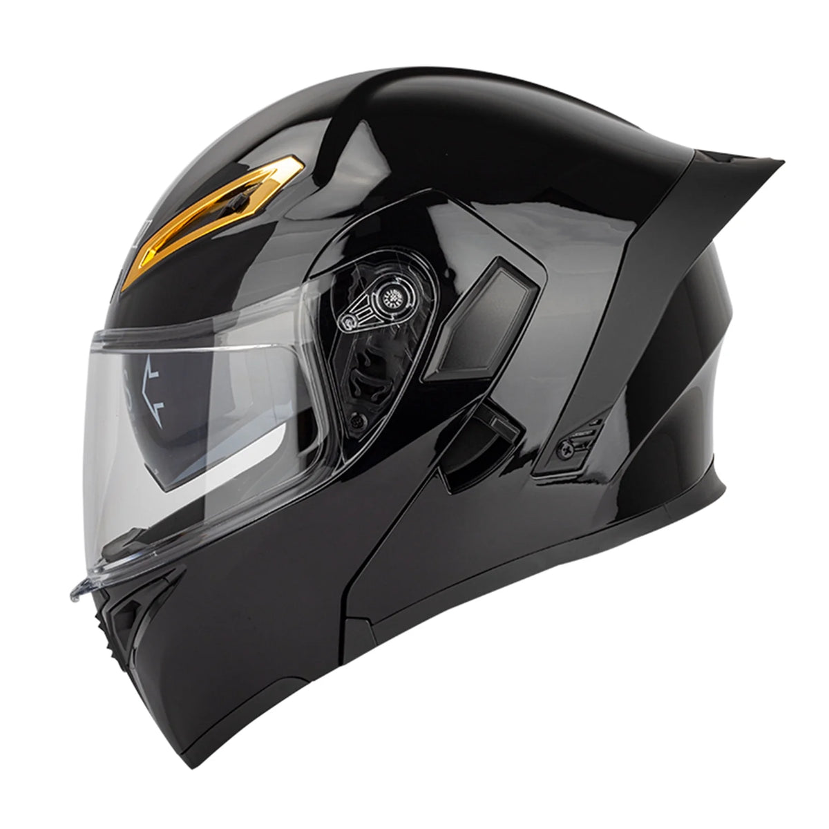 Dual Visor Flip Full Face Motorcycle Helmet with Built-in Sunglasses X5236