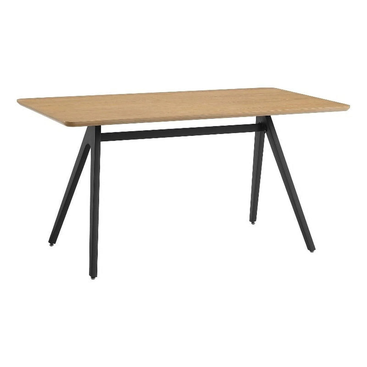 60" Light Ash Metal Dining Table D23646