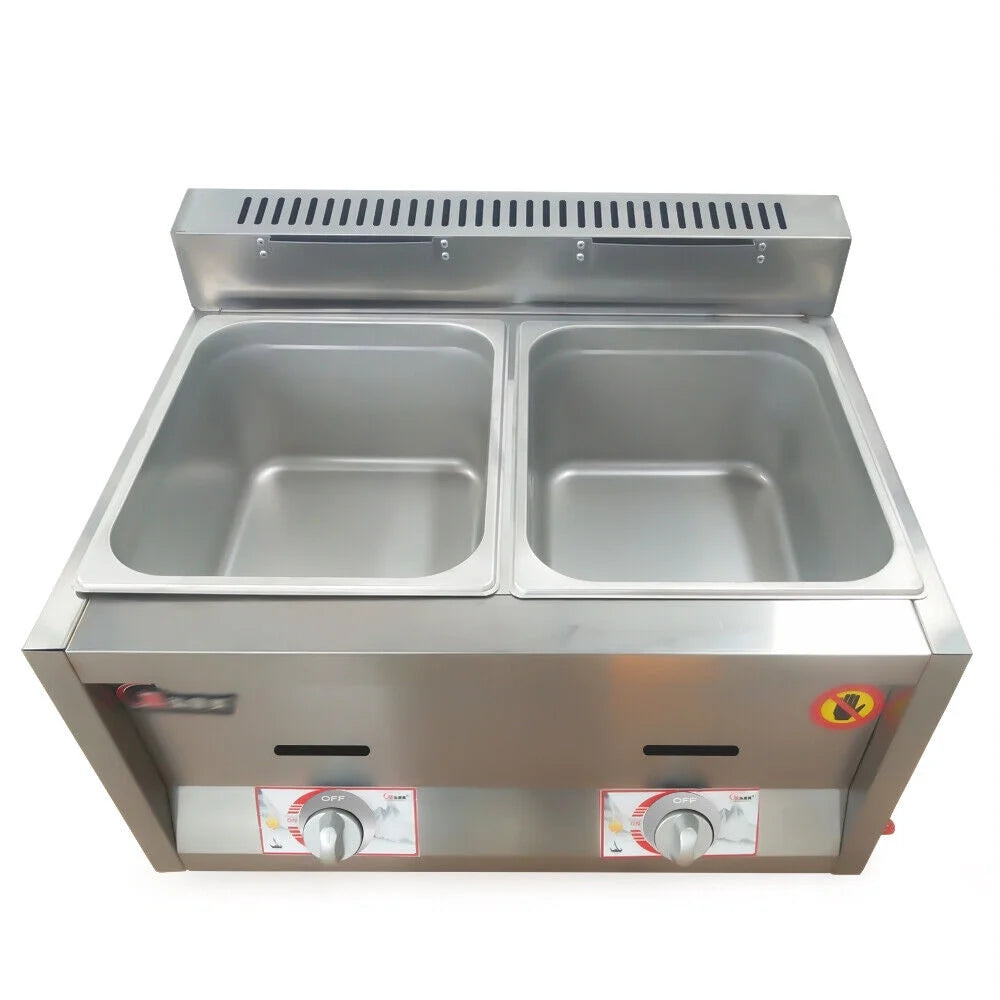12L Propane Gas Food Warmer Deep Steam Table Y47984