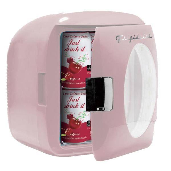 Pink Retro Mini Beverage Fridge O550