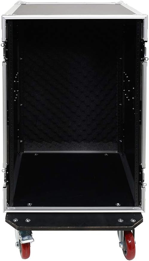 16 Space Pro Audio DJ Road Rack Case with Casters Z5162