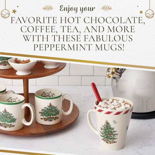 14oz Mug & Spoon Set (4-Piece) Earthenware N559